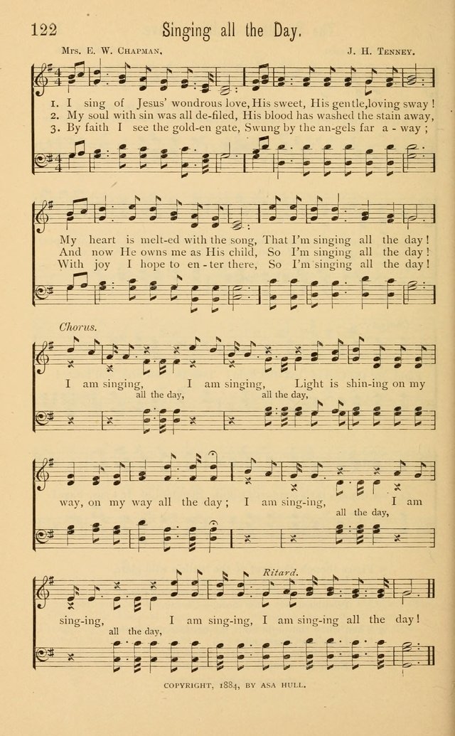 Temperance Rallying Songs: consisting of a large variety of solos, quartettes, and choruses, suited to every phase of the great temperance reformation page 122