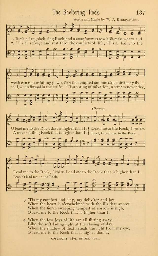 Temperance Rallying Songs: consisting of a large variety of solos, quartettes, and choruses, suited to every phase of the great temperance reformation page 137