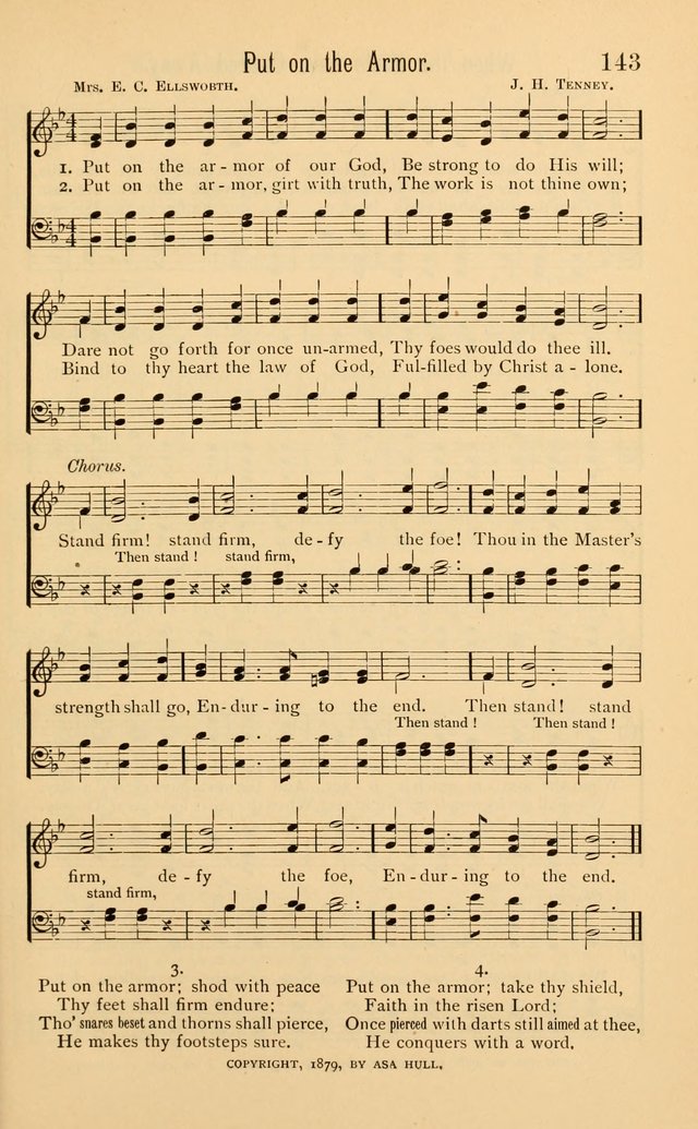 Temperance Rallying Songs: consisting of a large variety of solos, quartettes, and choruses, suited to every phase of the great temperance reformation page 143