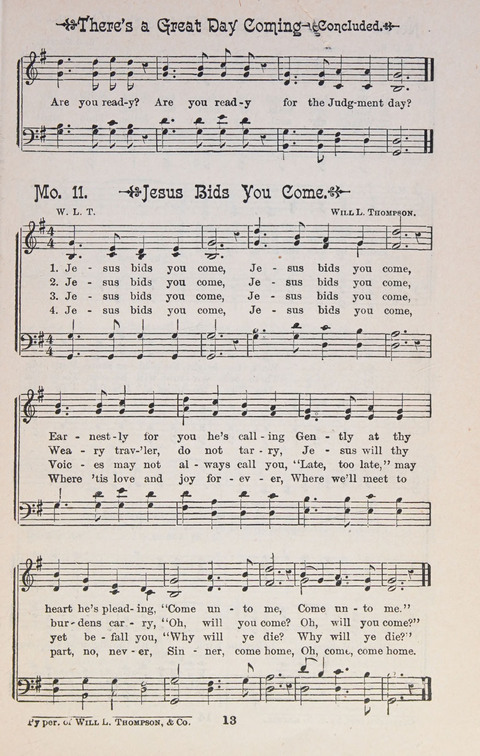 Triumphant Songs Nos. 1 and 2 Combined page 13