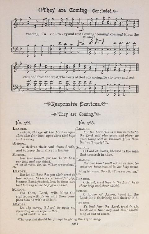 Triumphant Songs Nos. 1 and 2 Combined page 421