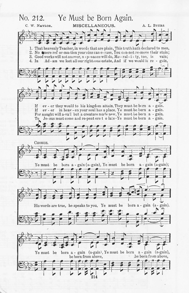 Truth in Song: for General Gospel Work page 212