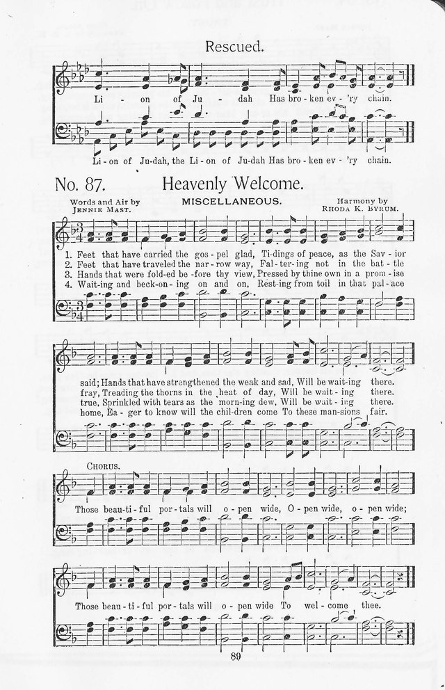 Truth in Song: for General Gospel Work page 87