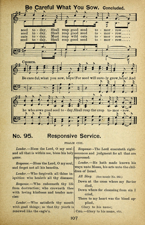 Triumphant Songs Nos. 3 and 4 Combined page 107