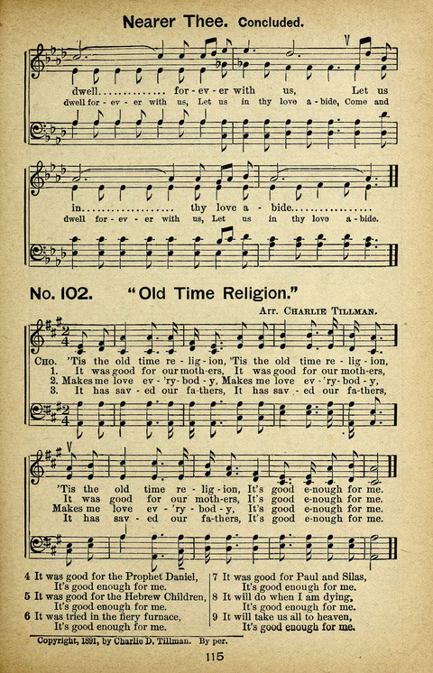 Triumphant Songs Nos. 3 and 4 Combined page 115