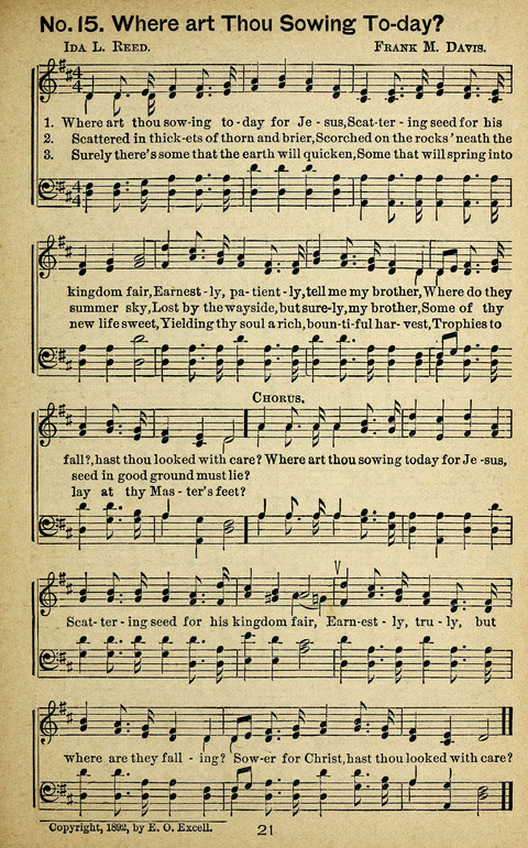 Triumphant Songs Nos. 3 and 4 Combined page 21