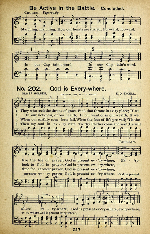 Triumphant Songs Nos. 3 and 4 Combined page 217