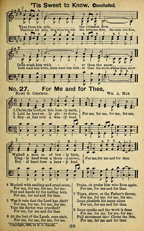 Triumphant Songs Nos. 3 and 4 Combined page 33