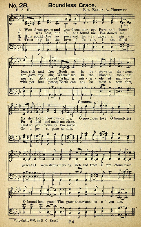 Triumphant Songs Nos. 3 and 4 Combined page 34