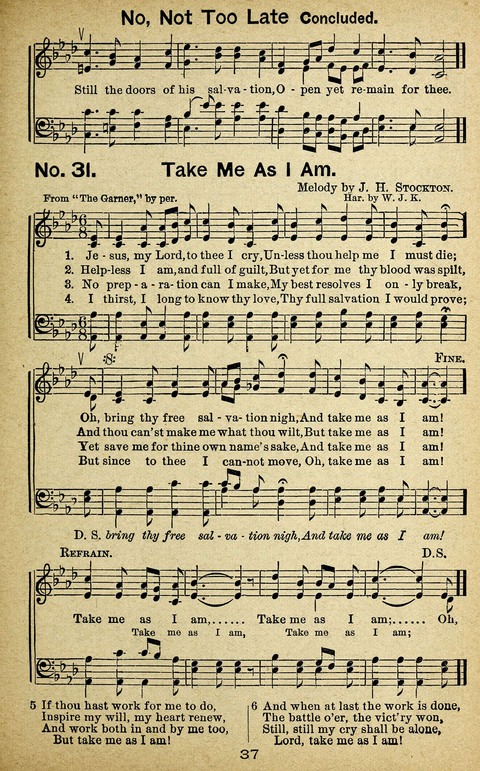 Triumphant Songs Nos. 3 and 4 Combined page 37