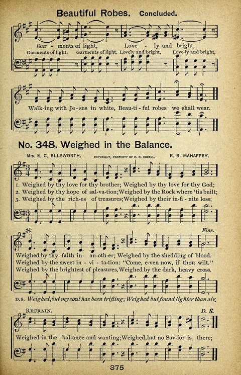 Triumphant Songs Nos. 3 and 4 Combined page 375