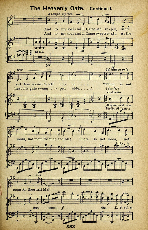 Triumphant Songs Nos. 3 and 4 Combined page 383