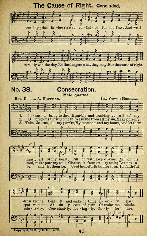 Triumphant Songs Nos. 3 and 4 Combined page 45