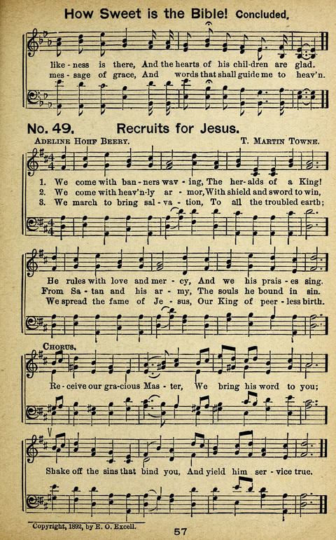 Triumphant Songs Nos. 3 and 4 Combined page 57