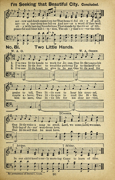 Triumphant Songs Nos. 3 and 4 Combined page 91