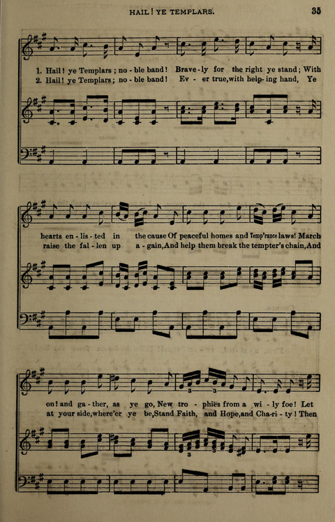 Temperance Song Herald: a collection of songs, choruses, hymns, and other pieces for the use of temperance meetings, lodges, and the home circle page 35