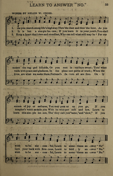 Temperance Song Herald: a collection of songs, choruses, hymns, and other pieces for the use of temperance meetings, lodges, and the home circle page 53