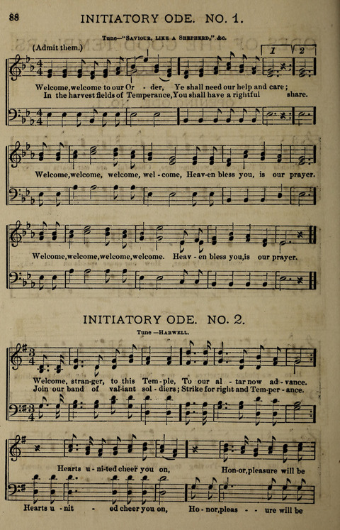 Temperance Song Herald: a collection of songs, choruses, hymns, and other pieces for the use of temperance meetings, lodges, and the home circle page 88