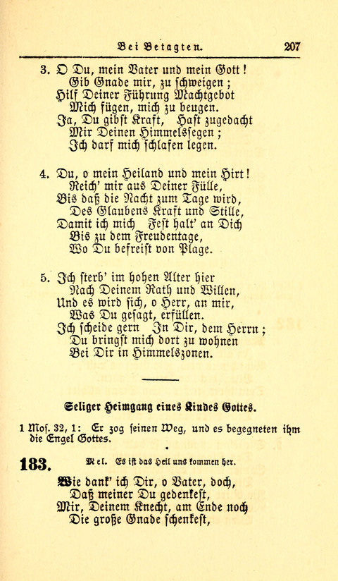 Der Tröster: oder Trost und Mahnung in Liedern und Betrachtungen bei der Trennung von den Unsrigen zum Gebracuh bei Leichenbegängnissen sowie auch im Familienkreise. page 209