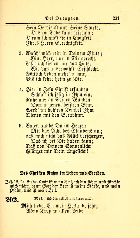 Der Tröster: oder Trost und Mahnung in Liedern und Betrachtungen bei der Trennung von den Unsrigen zum Gebracuh bei Leichenbegängnissen sowie auch im Familienkreise. page 233