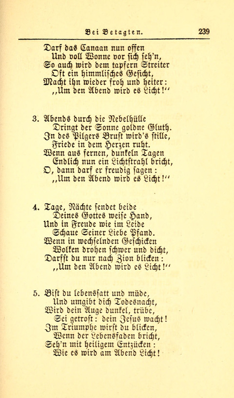 Der Tröster: oder Trost und Mahnung in Liedern und Betrachtungen bei der Trennung von den Unsrigen zum Gebracuh bei Leichenbegängnissen sowie auch im Familienkreise. page 241