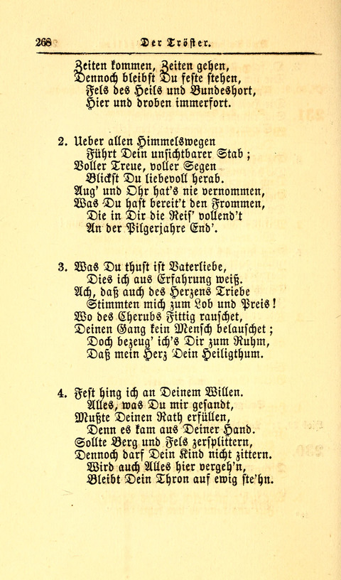 Der Tröster: oder Trost und Mahnung in Liedern und Betrachtungen bei der Trennung von den Unsrigen zum Gebracuh bei Leichenbegängnissen sowie auch im Familienkreise. page 270