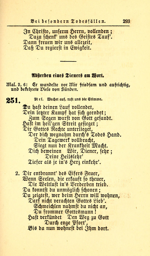 Der Tröster: oder Trost und Mahnung in Liedern und Betrachtungen bei der Trennung von den Unsrigen zum Gebracuh bei Leichenbegängnissen sowie auch im Familienkreise. page 295