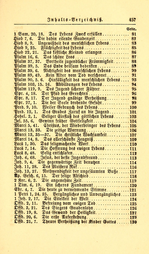 Der Tröster: oder Trost und Mahnung in Liedern und Betrachtungen bei der Trennung von den Unsrigen zum Gebracuh bei Leichenbegängnissen sowie auch im Familienkreise. page 459