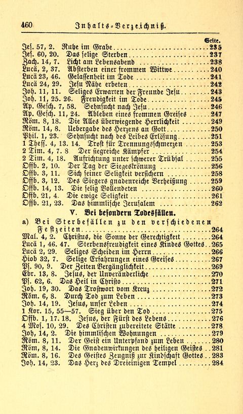 Der Tröster: oder Trost und Mahnung in Liedern und Betrachtungen bei der Trennung von den Unsrigen zum Gebracuh bei Leichenbegängnissen sowie auch im Familienkreise. page 462