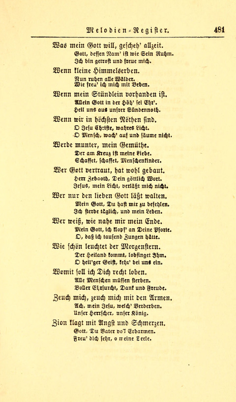 Der Tröster: oder Trost und Mahnung in Liedern und Betrachtungen bei der Trennung von den Unsrigen zum Gebracuh bei Leichenbegängnissen sowie auch im Familienkreise. page 483