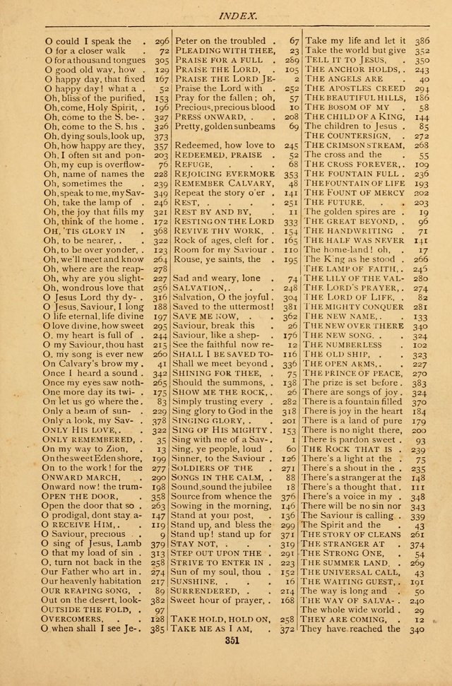 Temple Trio: comprising "On Joyful Wing", "Melodious Sonnets" and "Precious Hymns" page 351