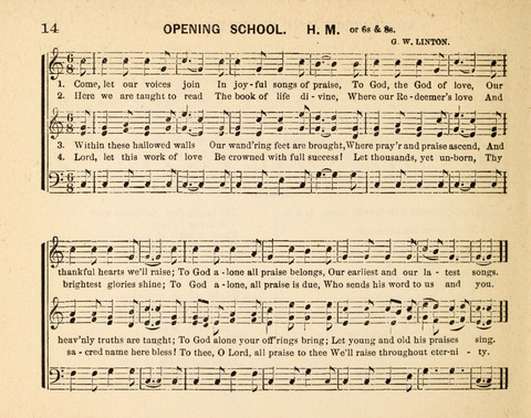 Twilight Zephyrs: a new collection of hymns and tunes for Sunday schools, missionary meetings, anniversaries, temperance meetings and the social circle page 14