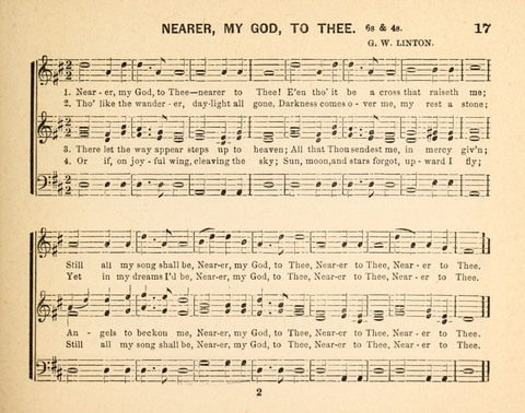 Twilight Zephyrs: a new collection of hymns and tunes for Sunday schools, missionary meetings, anniversaries, temperance meetings and the social circle page 17