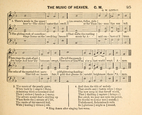 Twilight Zephyrs: a new collection of hymns and tunes for Sunday schools, missionary meetings, anniversaries, temperance meetings and the social circle page 25