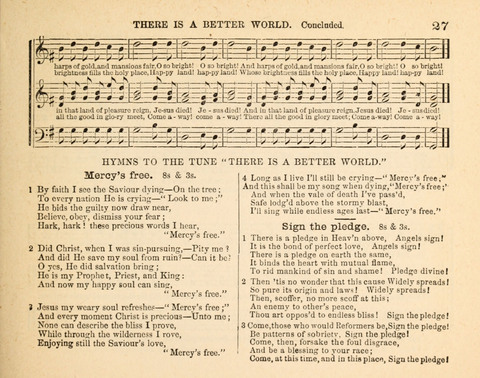 Twilight Zephyrs: a new collection of hymns and tunes for Sunday schools, missionary meetings, anniversaries, temperance meetings and the social circle page 27