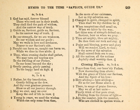 Twilight Zephyrs: a new collection of hymns and tunes for Sunday schools, missionary meetings, anniversaries, temperance meetings and the social circle page 29