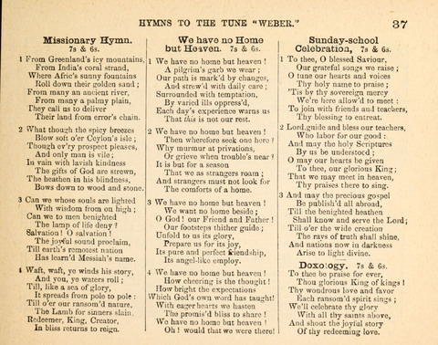 Twilight Zephyrs: a new collection of hymns and tunes for Sunday schools, missionary meetings, anniversaries, temperance meetings and the social circle page 37