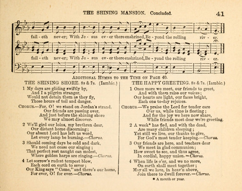 Twilight Zephyrs: a new collection of hymns and tunes for Sunday schools, missionary meetings, anniversaries, temperance meetings and the social circle page 41