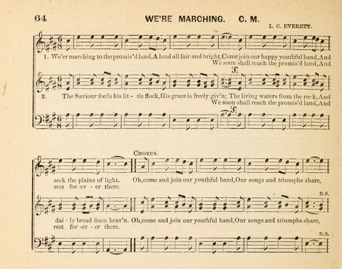 Twilight Zephyrs: a new collection of hymns and tunes for Sunday schools, missionary meetings, anniversaries, temperance meetings and the social circle page 64