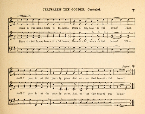 Twilight Zephyrs: a new collection of hymns and tunes for Sunday schools, missionary meetings, anniversaries, temperance meetings and the social circle page 7