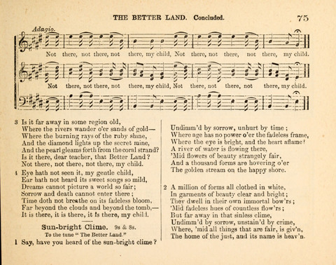 Twilight Zephyrs: a new collection of hymns and tunes for Sunday schools, missionary meetings, anniversaries, temperance meetings and the social circle page 75