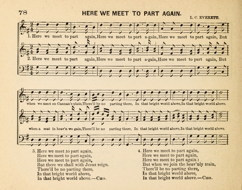 Twilight Zephyrs: a new collection of hymns and tunes for Sunday schools, missionary meetings, anniversaries, temperance meetings and the social circle page 78