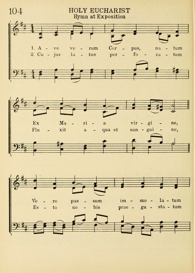 A Treasury of Catholic Song: comprising some two hundred hymns from Catholic soruces old and new page 130