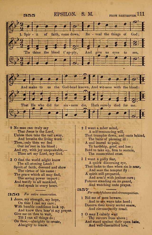 The Tribute of Praise: a collection of hymns and tunes for public and social worship, and for use in the family circle page 111