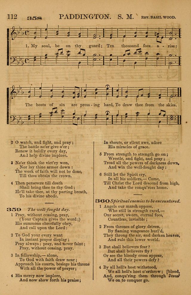 The Tribute of Praise: a collection of hymns and tunes for public and social worship, and for use in the family circle page 112