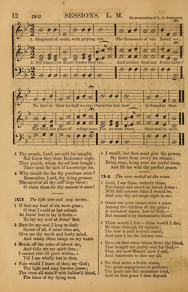 The Tribute of Praise: a collection of hymns and tunes for public and social worship, and for use in the family circle page 12