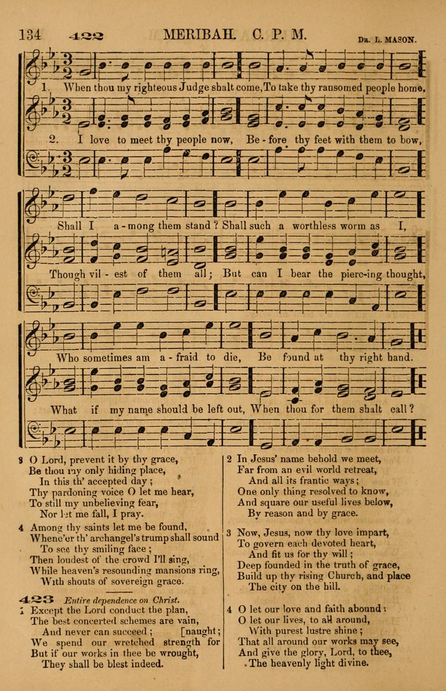 The Tribute of Praise: a collection of hymns and tunes for public and social worship, and for use in the family circle page 134