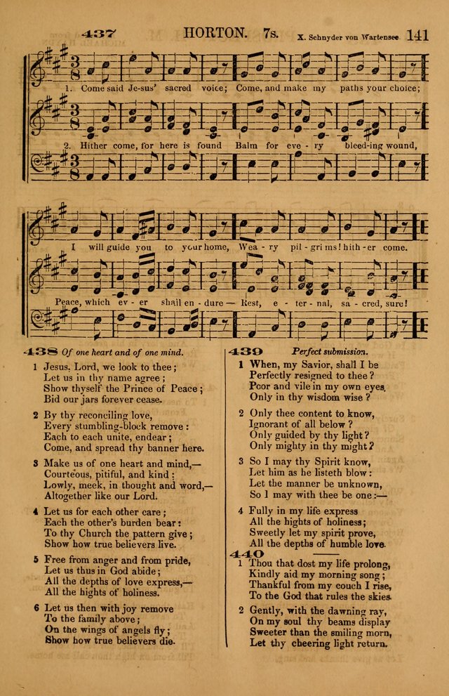 The Tribute of Praise: a collection of hymns and tunes for public and social worship, and for use in the family circle page 141