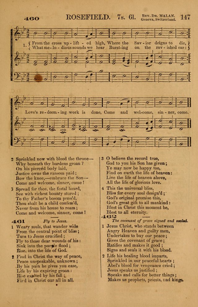 The Tribute of Praise: a collection of hymns and tunes for public and social worship, and for use in the family circle page 147