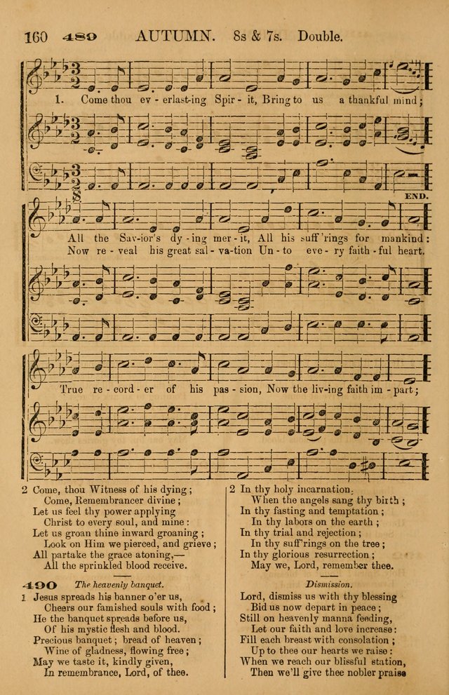 The Tribute of Praise: a collection of hymns and tunes for public and social worship, and for use in the family circle page 160